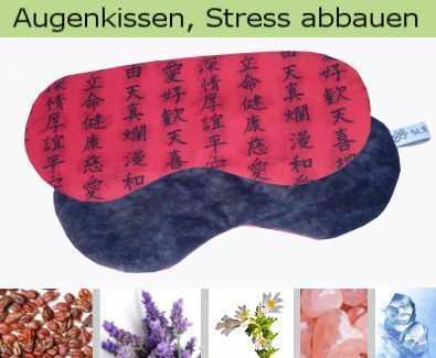 Lavendel Yoga Augenkissen mit Bergkristall