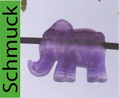 Fluorit Elefant, Tachyon Edelsteinanhänger